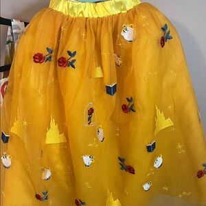 Hanna Andersson Disney Beauty & the Beast embroidered skirt (Girls Large)